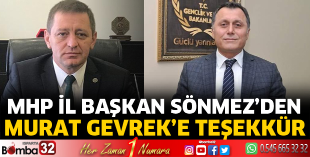 Murat Gevrek'e teşekkür