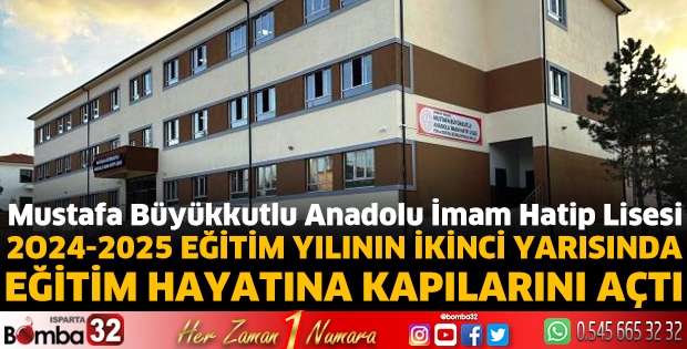 Mustafa Büyükkutlu Anadolu İmam Hatip Lisesi açıldı