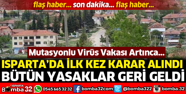 Mutasyonlu virüs artınca tüm yasaklar geri geldi