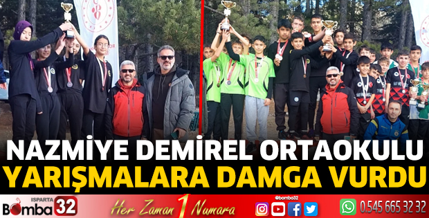 Nazmiye Demirel Ortaokulu yarışmalara damga vurdu