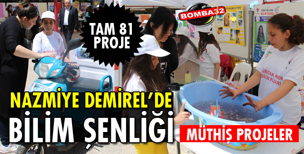 NAZMİYE DEMİREL'DE BİLİM FUARI