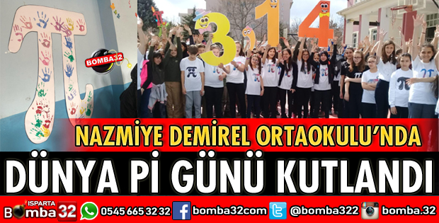 NAZMİYE DEMİREL'DE DÜNYA Pİ GÜNÜ KUTLANDI