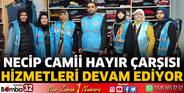 Necip Camii Hayır Çarşısı hizmetleri devam ediyor