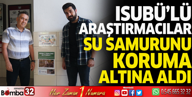 Su samuru ISUBÜ’lü araştırmacılar tarafından korunuyor