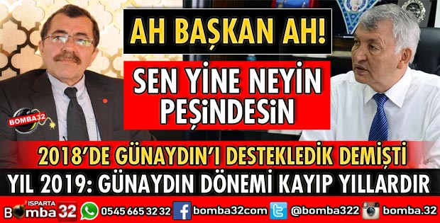 NEYİN PEŞİNDESİN SEN BAŞKAN