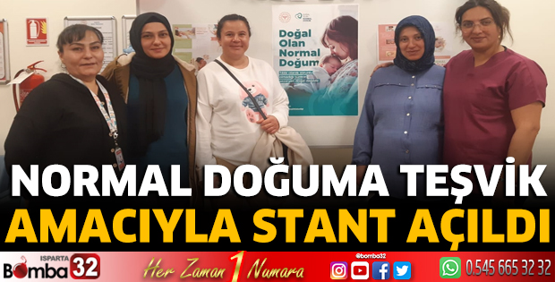 Normal doğuma teşvik amacıyla stant açıldı