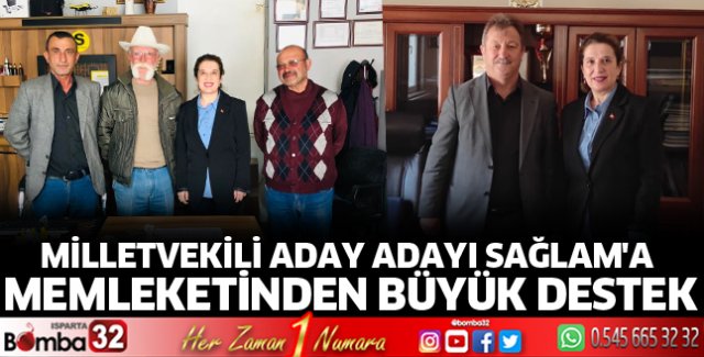 Nuray Sağlam'a memleketinden büyük destek