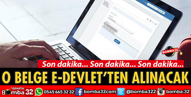O BAŞVURULAR EDEVLET KAPISINDA