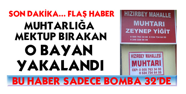 O BAYAN YAKALANDI