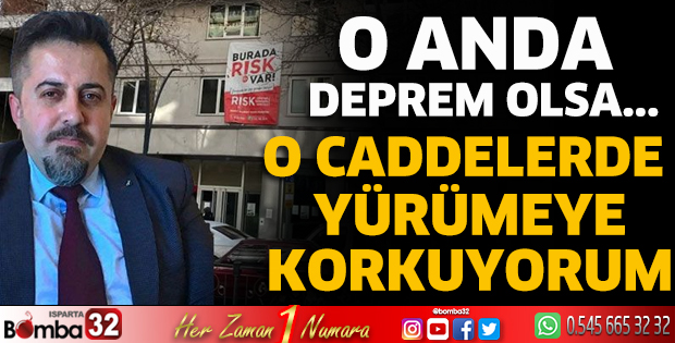 O caddelerde yürümeye korkuyorum