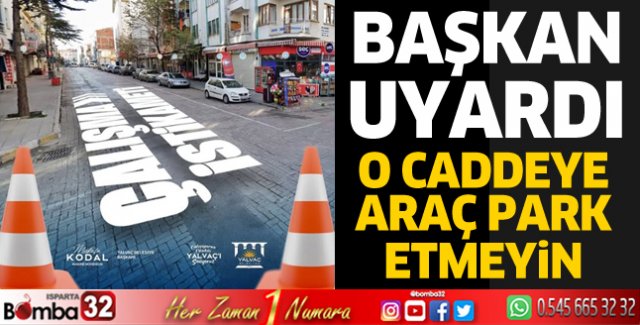 O caddeye park etmeyin