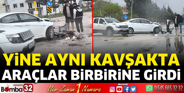 O kavşakta yine kaza