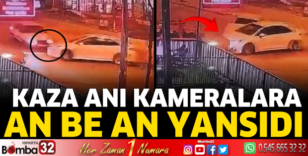 O kaza an be an güvenlik kamerasına yansıdı 