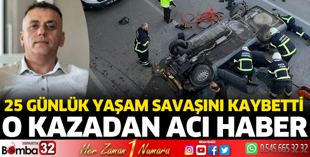 O kazadan acı haber geldi