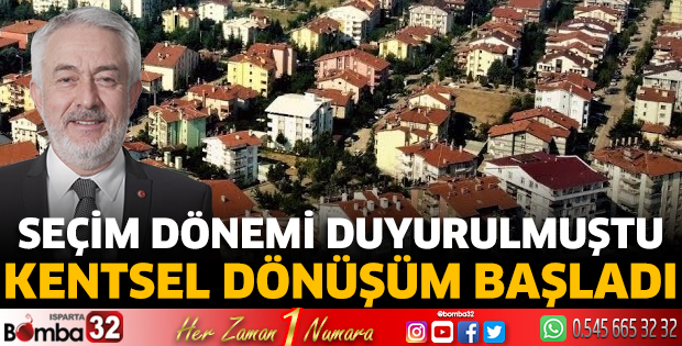O mahallede kentsel dönüşüm başladı