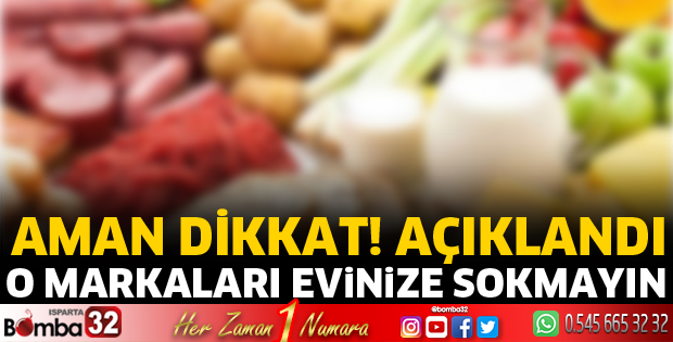 O markaları evinize sokmayın