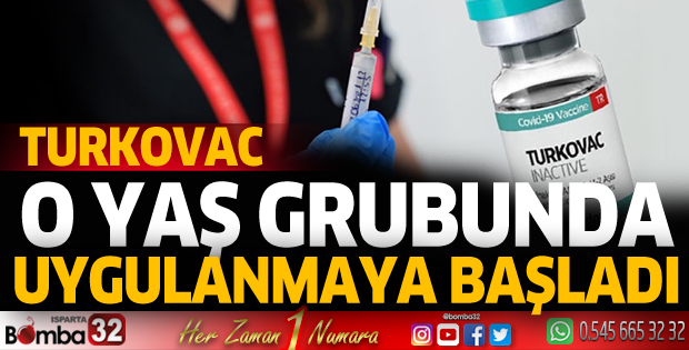 O yaş grubunda Turkovac uygulaması başladı
