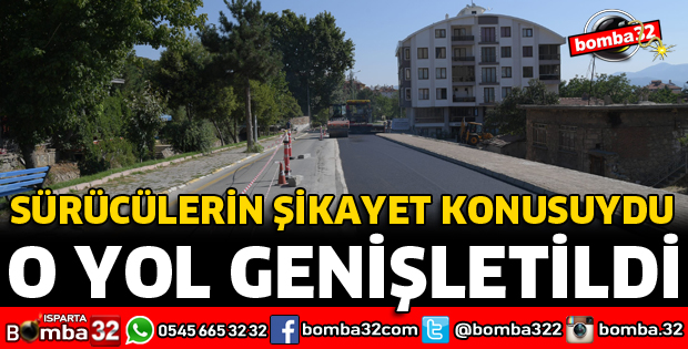 O YOL GENİŞLETİLEREK TRAFİĞE AÇILDI