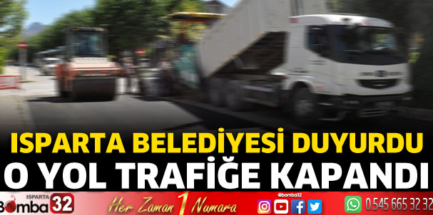 O yol trafiğe kapandı