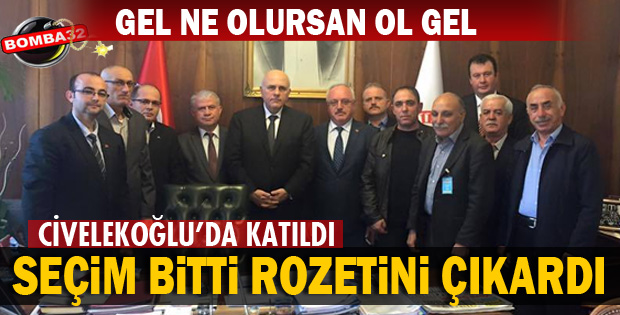 O ZİYARETTE CİVELEKOĞLU'DA YER ALDI
