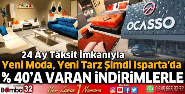 Ocasso Mobilya Mağazası Isparta'da hizmette