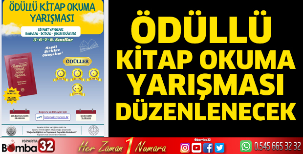 Ödüllü kitap okuma yarışması düzenlenecek 