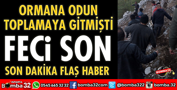 ODUN TOPLAMAYA GİDEN KİŞİ ÖLÜ BULUNDU 