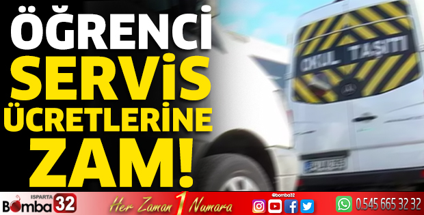 Öğrenci servis ücretlerine zam!