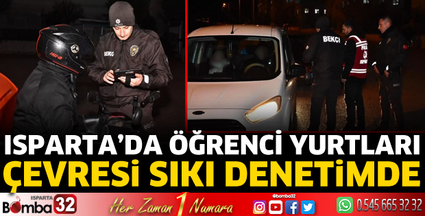 Öğrenci yurtları çevresinde denetim 