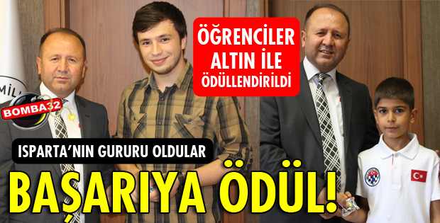 ÖĞRENCİLER ALTIN İLE ÖDÜLLENDİRİLDİ!