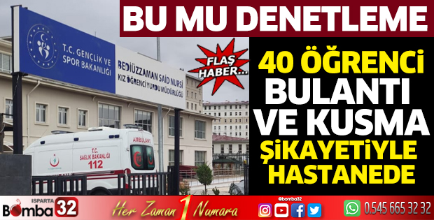 Öğrenciler bulantı ve kusma şikayetiyle hastaneye başvurdu