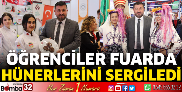 Öğrenciler fuarda hünerlerini sergiledi