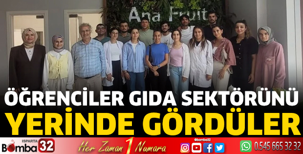 Öğrenciler gıda sektörünü yerinde gördüler