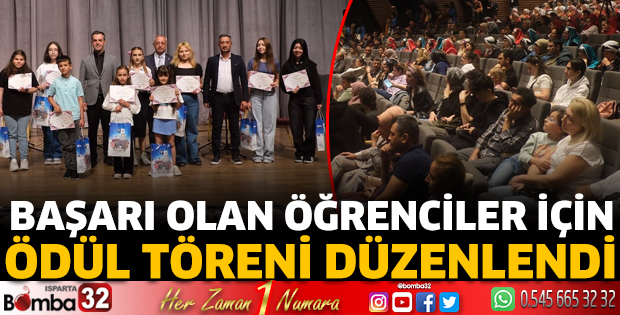 Öğrenciler için ödül töreni düzenlendi 