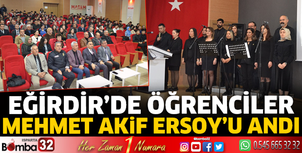 Öğrenciler Mehmet Akif Ersoy'u andı