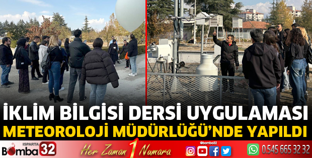 Öğrenciler Meteoroloji Müdürlüğü’nde