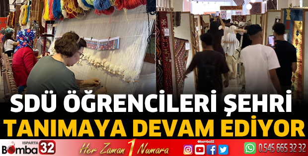 Öğrenciler şehri tanımaya devam ediyor
