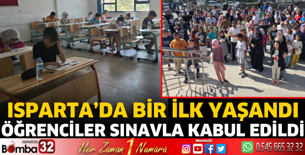 Öğrenciler sınavla kabul edildi