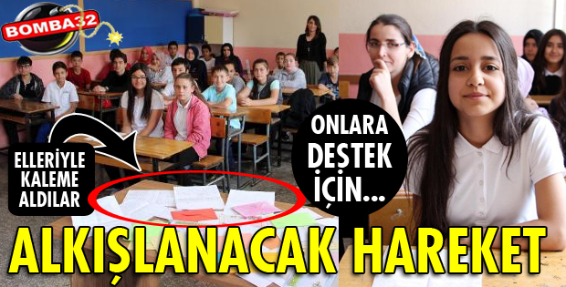 ÖĞRENCİLERDEN GÜVENLİK GÜÇLERİNE MEKTUPLU DESTEK