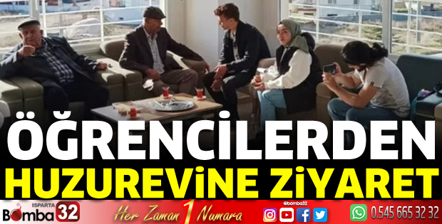 Öğrencilerden huzurevine ziyaret 