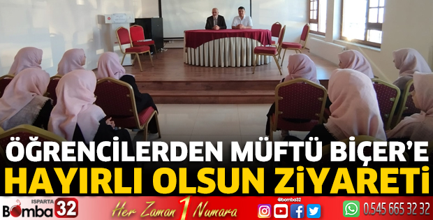 Öğrencilerden Müftü Biçer'e ziyaret