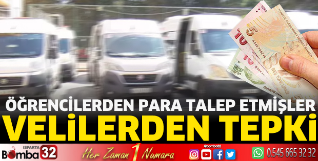 Öğrencilerden para talep etmişler