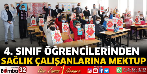 Öğrencilerden sağlık çalışanlarına mektup