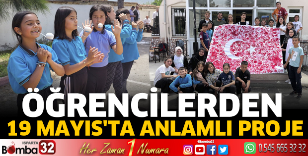 Öğrencilerden19 Mayıs'ta Anlamlı Proje