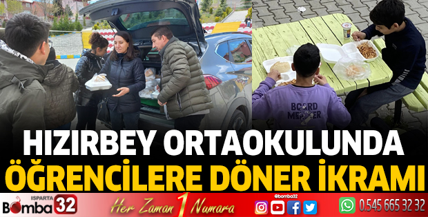Öğrencilere döner ikramı