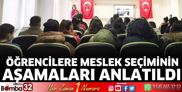Öğrencilere meslek seçiminin aşamaları anlatıldı