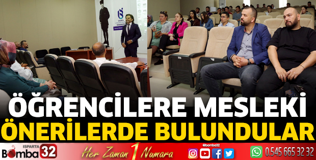 Öğrencilere mesleki önerilerde bulundular