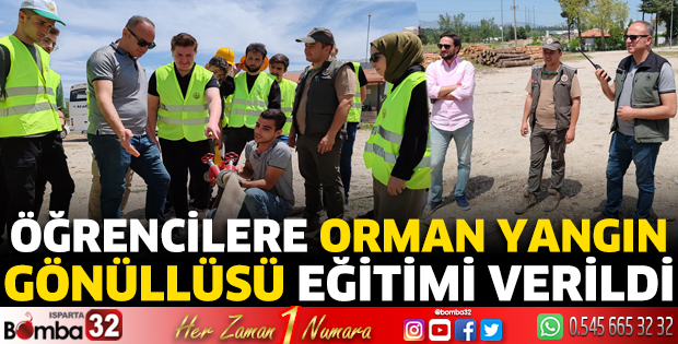 Öğrencilere orman yangın gönüllüsü eğitimi verildi