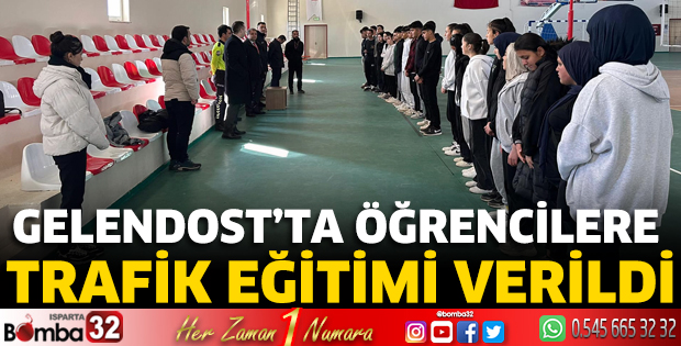 Öğrencilere trafik eğitimi verildi
