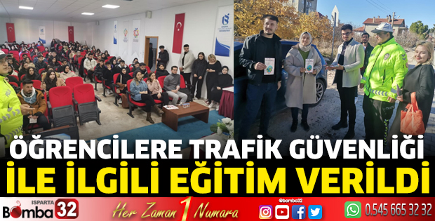 Öğrencilere Trafik Güvenliği ile ilgili eğitim verildi